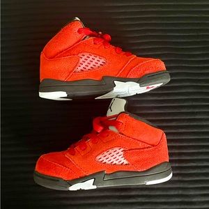 TODDLER Size 8C Air Jordan 5 Retro TD Raging Bull Toro Bravo 440890-600
